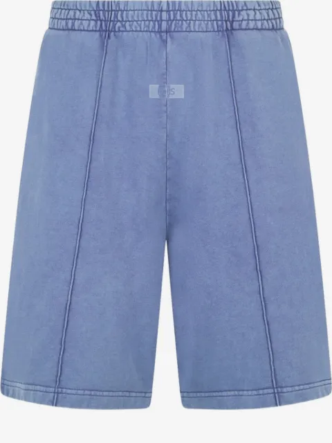 GCDS stone-washed track shorts