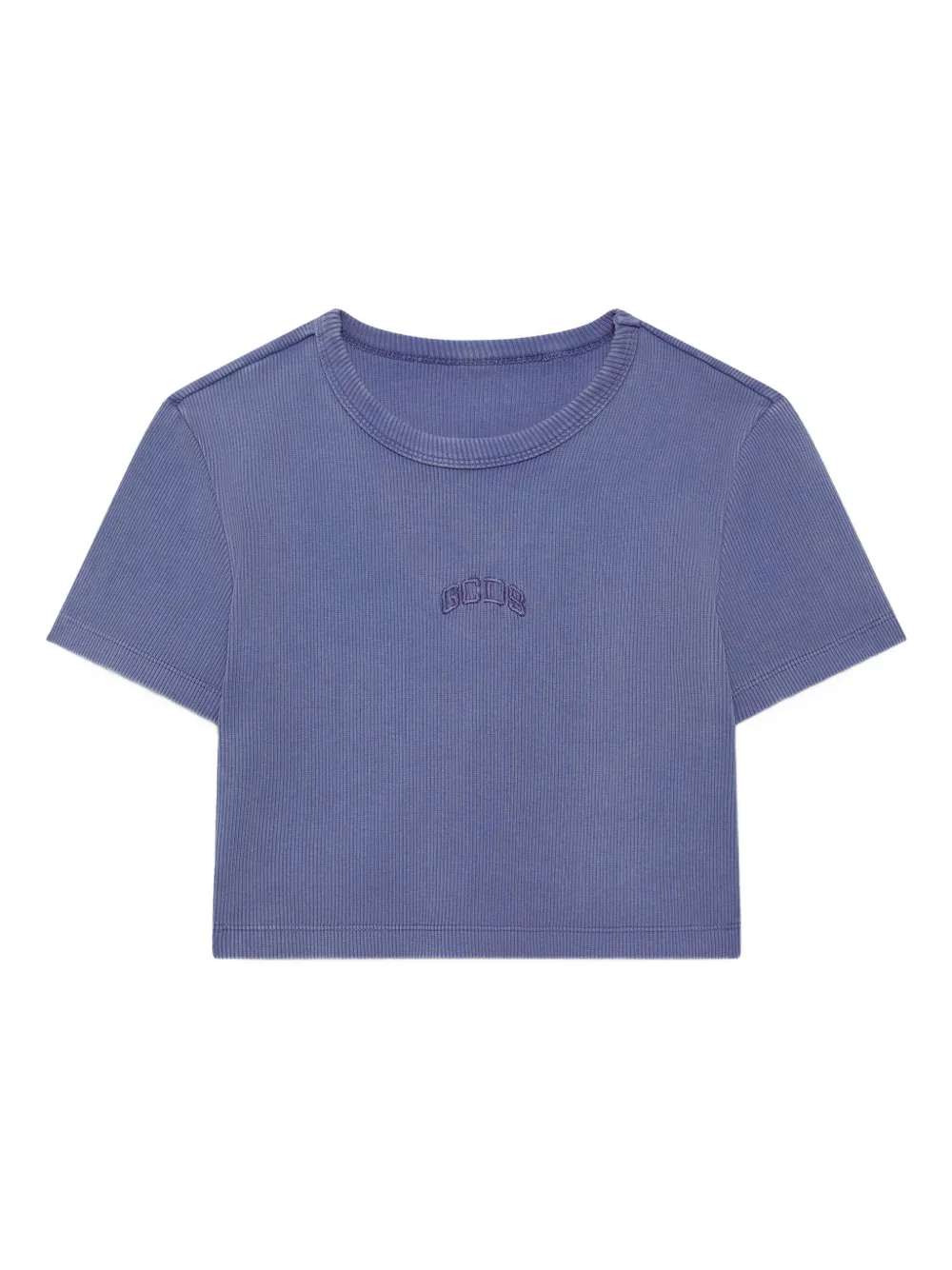 GCDS Lounge Logo クロップド Tシャツ - パープル GCDS Lounge Logo クロップド Tシャツ - パープル