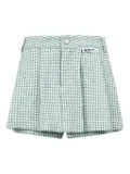 GCDS checked shorts - Green