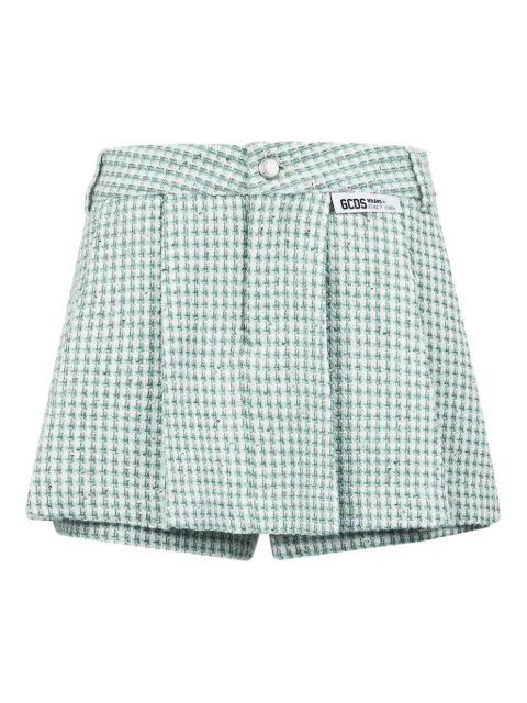 GCDS shorts con cuadros estampados