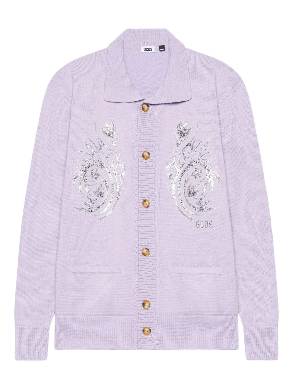 GCDS Tribal Flowers vest Paars