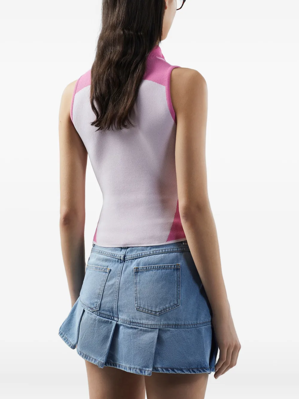 GCDS Top met logoprint Roze