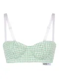 GCDS tweed top - Green