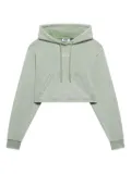 GCDS logo-tag hoodie - Green