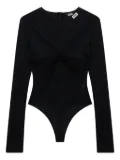 GCDS long-sleeved bodysuit - Black