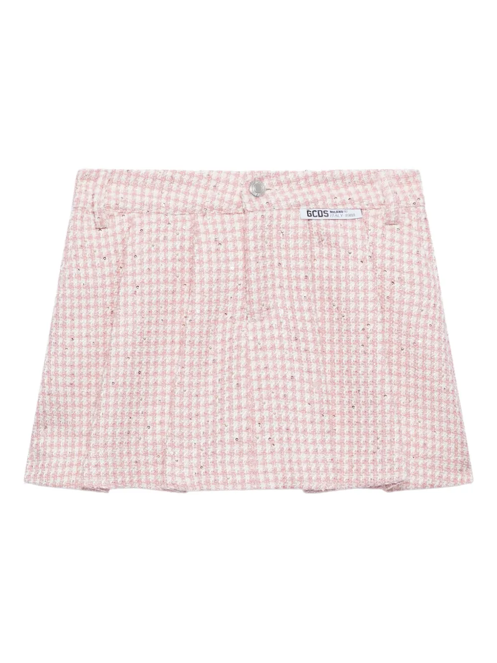 GCDS pleated mini skirt | Pink | Image 1