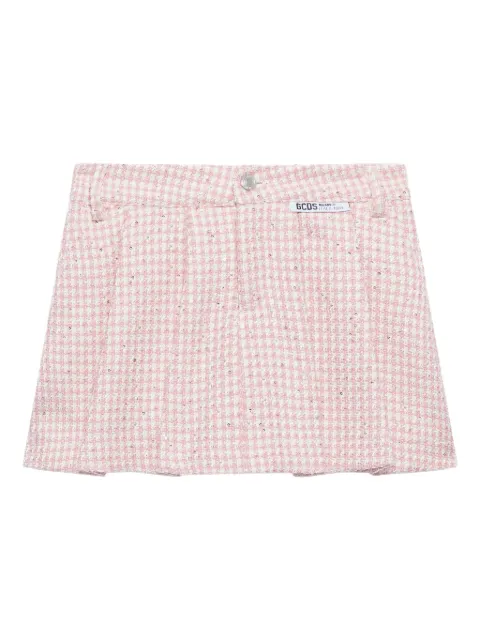 GCDS pleated mini skirt