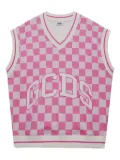 GCDS checked vest - Pink