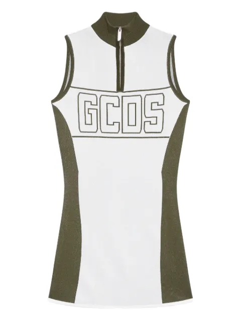 GCDS logo-print mini dress