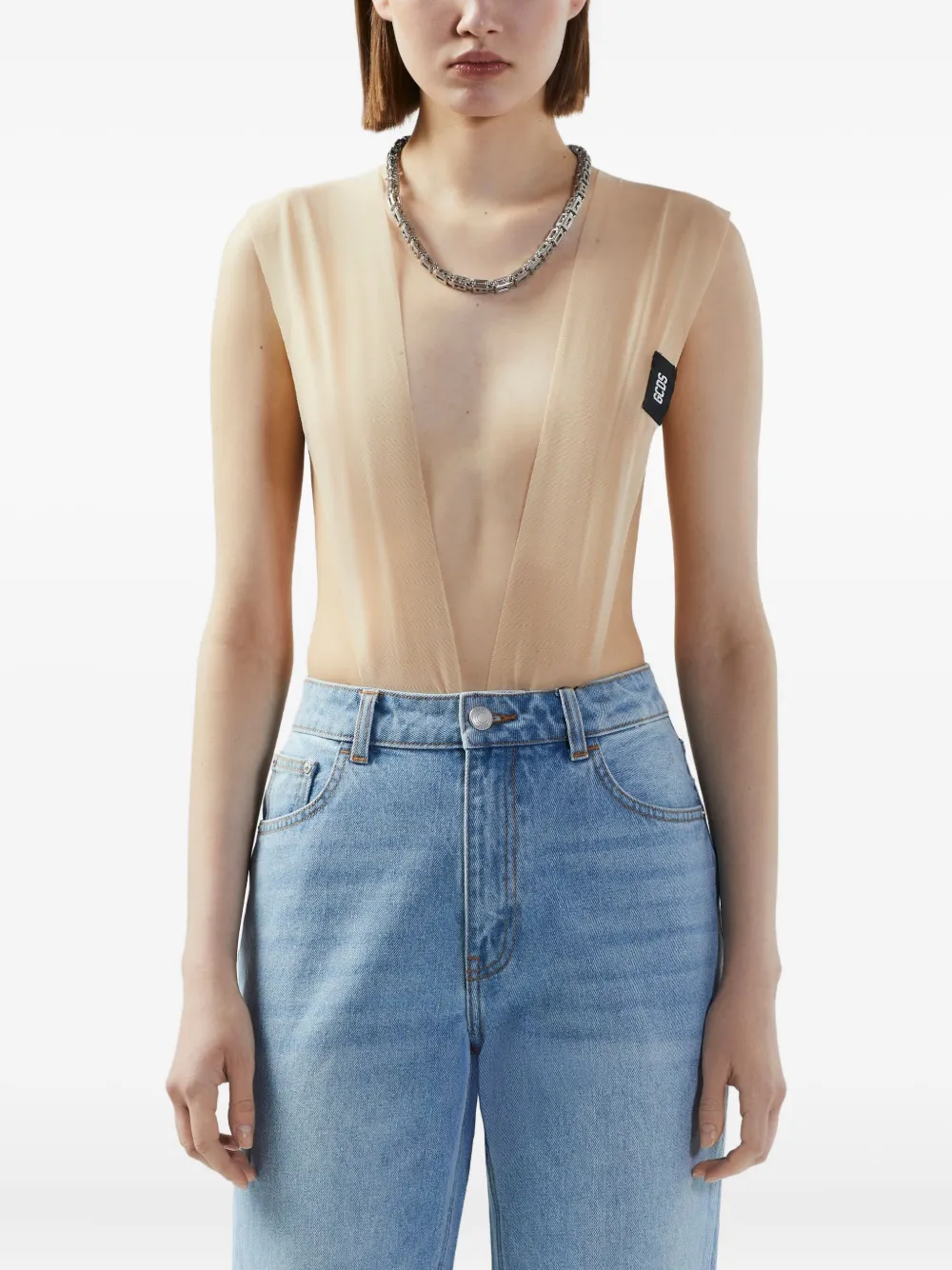 GCDS Body met mesh Roze