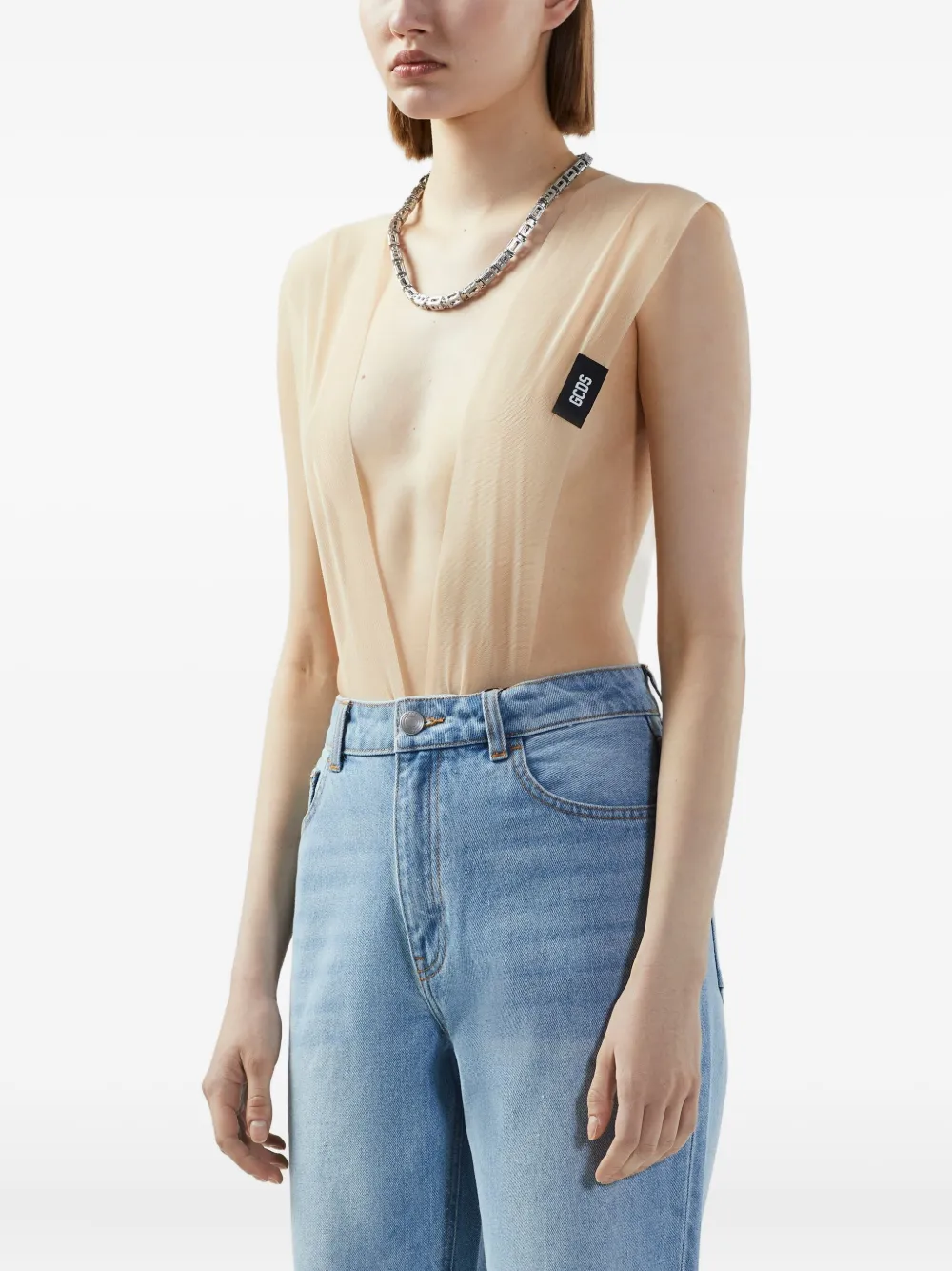 GCDS Body met mesh Roze
