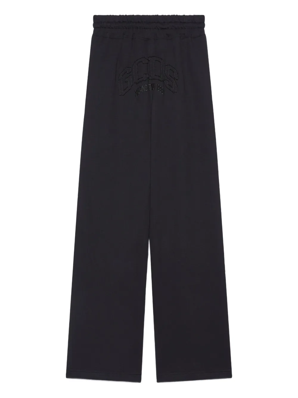 GCDS cotton track pants - Zwart