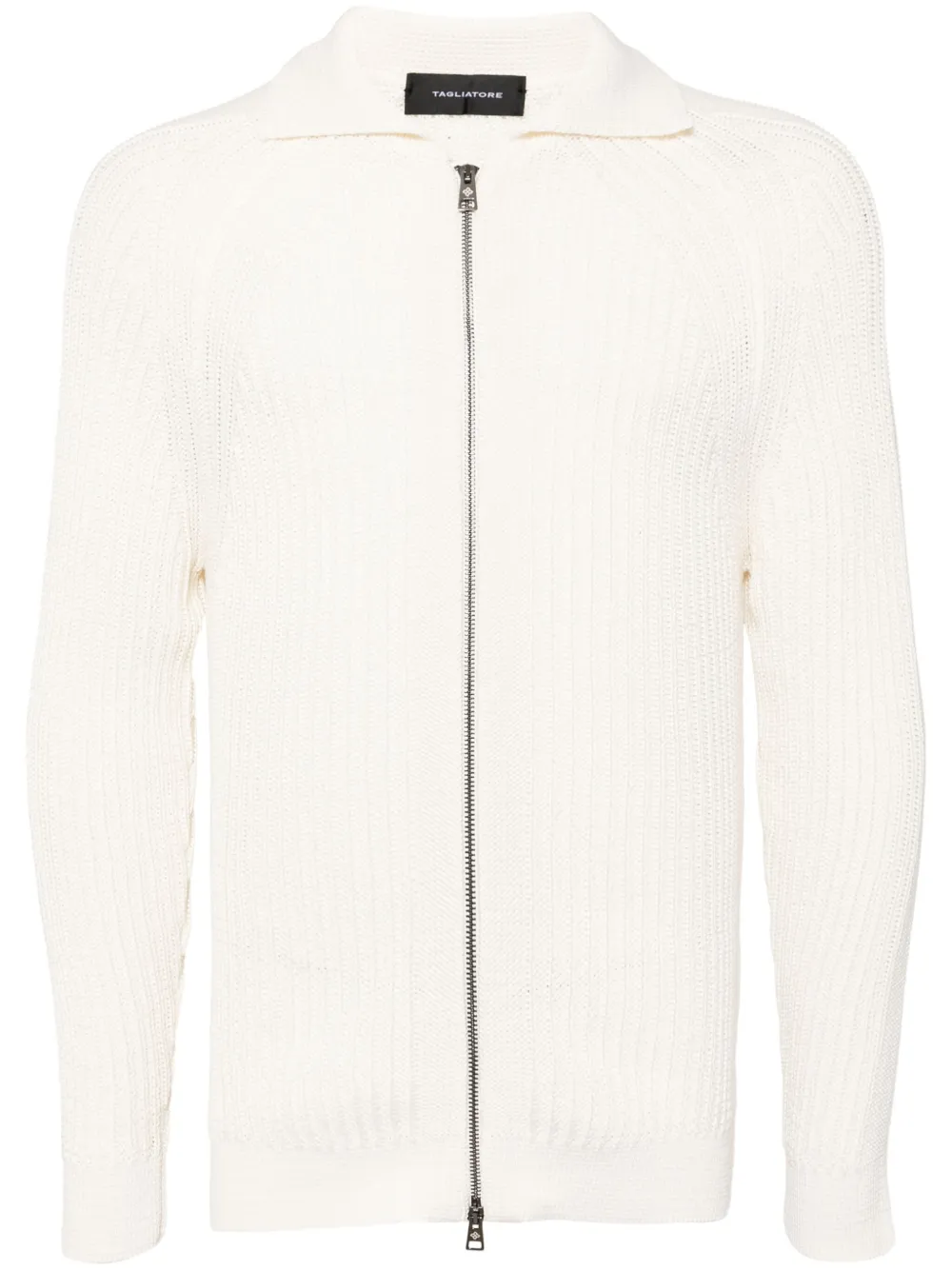Tagliatore Vest met rits Beige