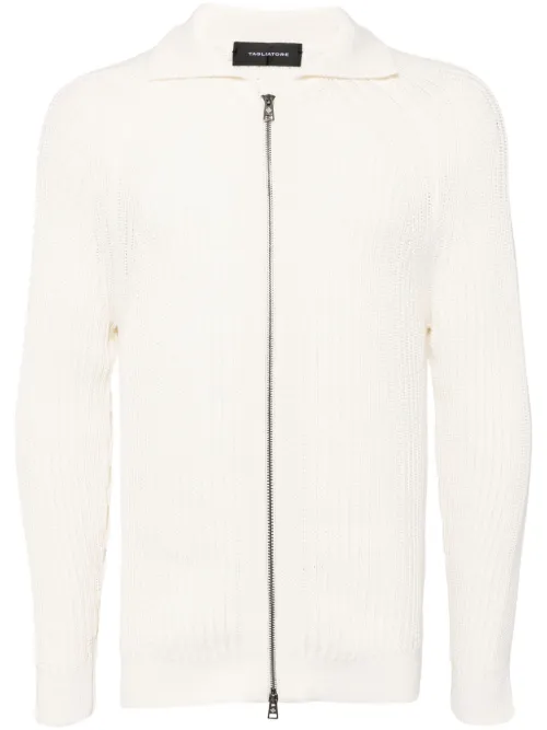 Cardigan à fermeture zippée - Tagliatore - Modalova