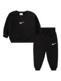 Nike Kids logo-embroidered tracksuit set - Black