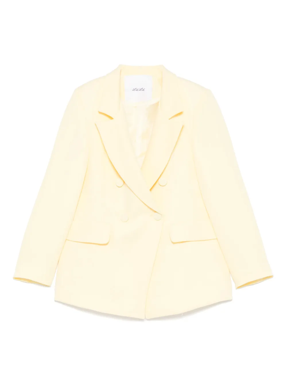 Miss Grant Kids Blazer met dubbele rij knopen Geel
