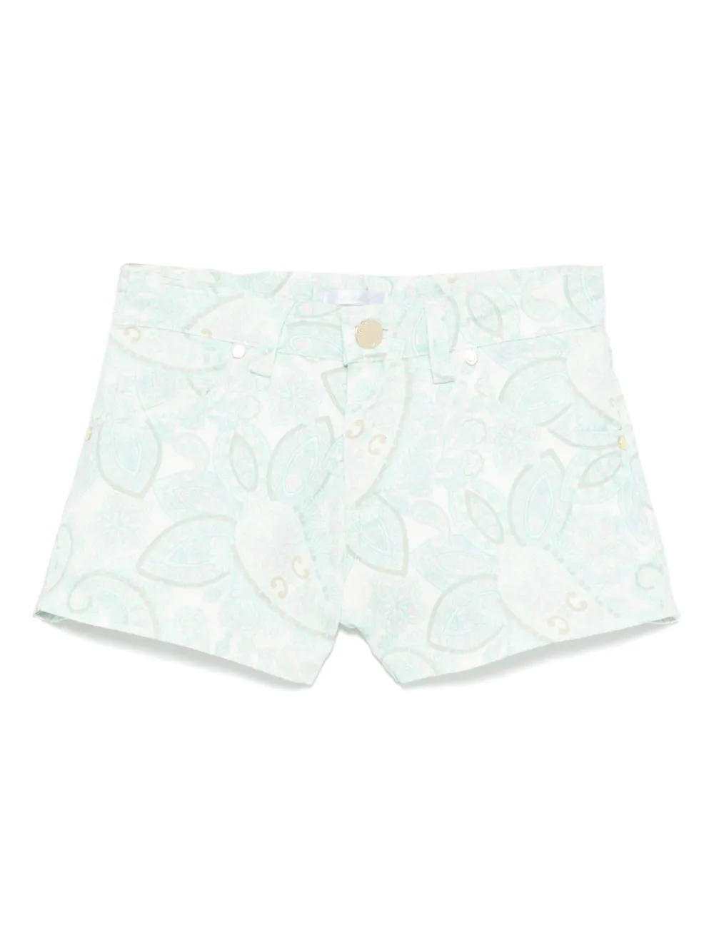 Miss Grant Kids ペイズリー ショートパンツ - ブルー Miss Grant Kids ペイズリー ショートパンツ - ブルー