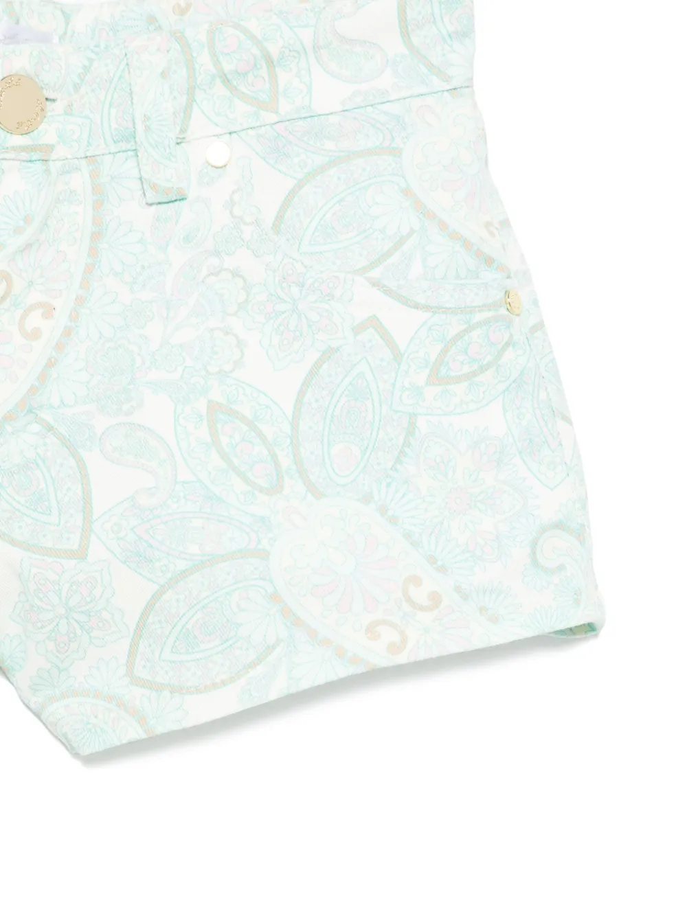 Miss Grant Kids Shorts met paisley-print Blauw