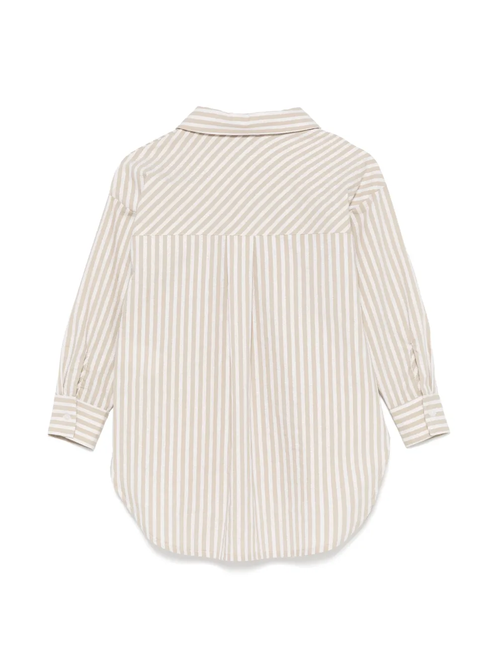 Miss Grant Kids striped shirt - Beige