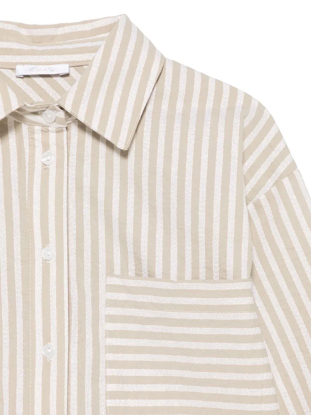 Miss Grant Striped Shirt In Neutrals