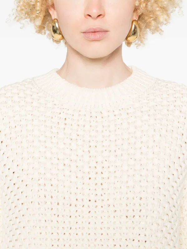 ANINE BING Sydney Sweater | White | FARFETCH