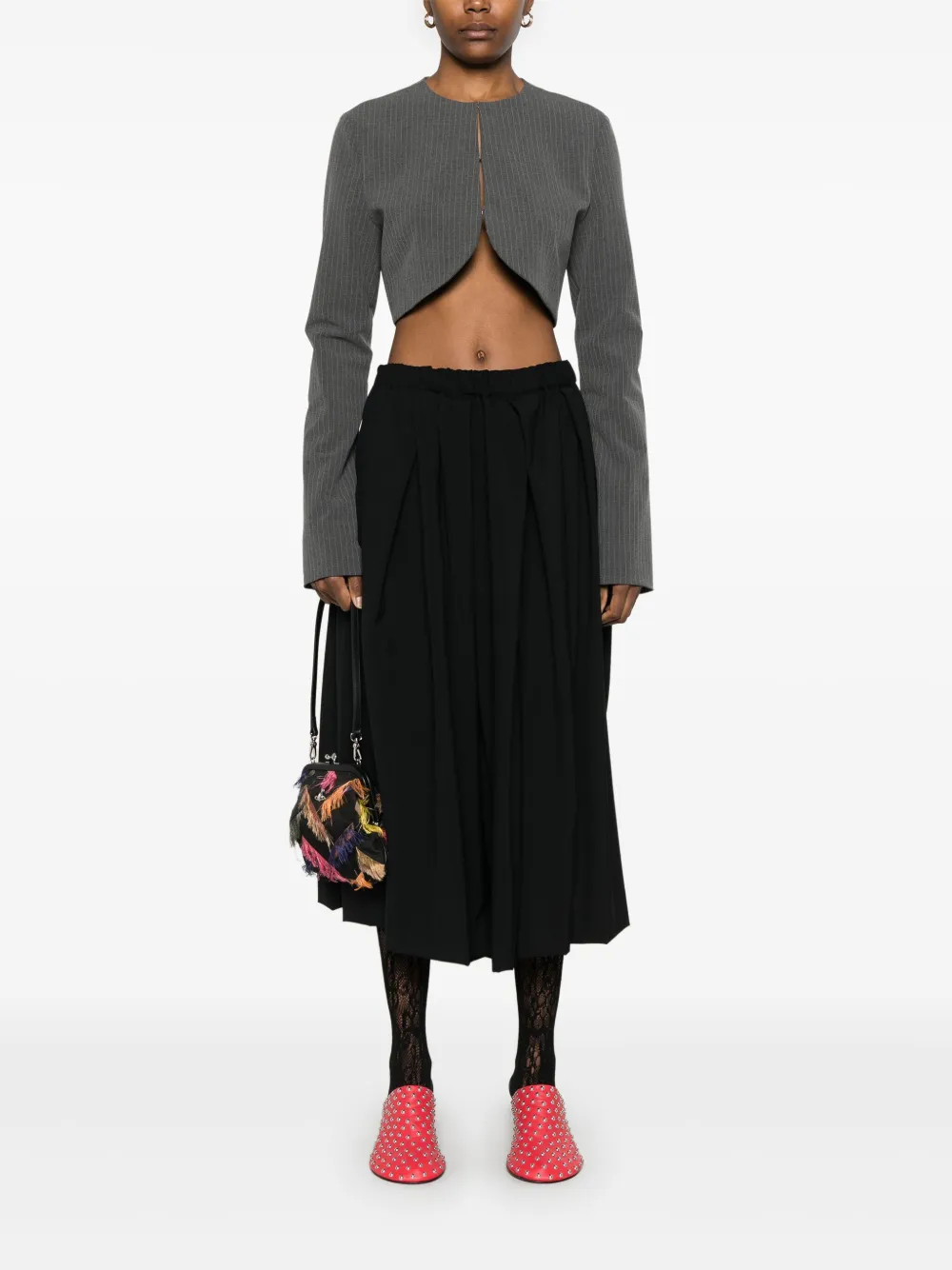 Comme Des Garçons Cropped broek - Zwart