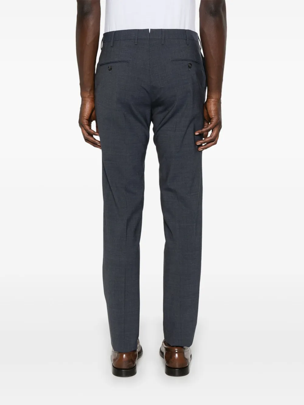 Incotex Broek met toelopende pijpen Blauw