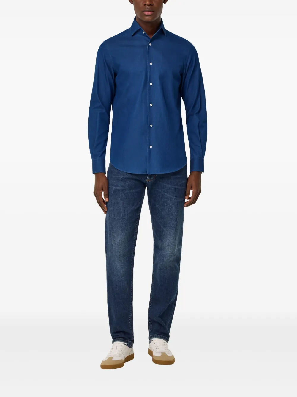 Boggi Milano denim shirt - Blauw