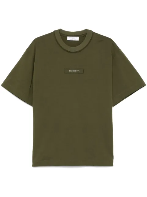 Société Anonyme Binary-embroidered T-shirt