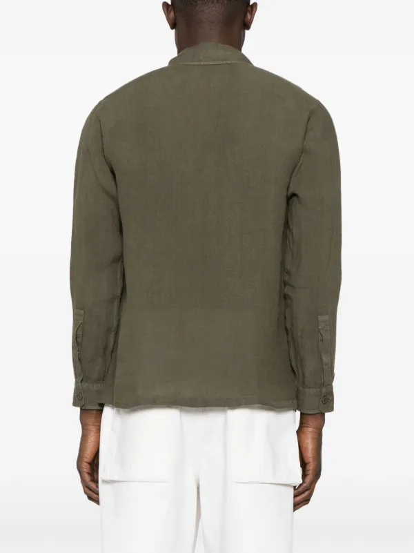 Herno リネン シャツジャケット | グリーン | FARFETCH JP