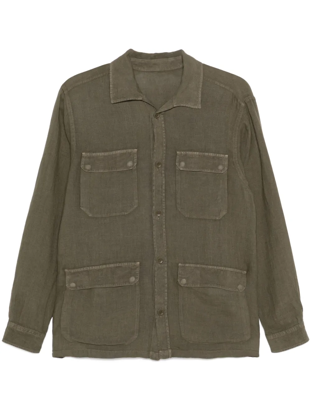 Herno linen shirt jacket | Green | Image 1