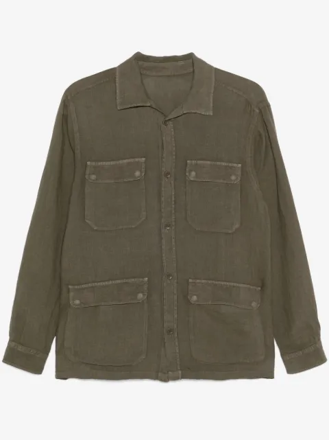 Herno linen shirt jacket