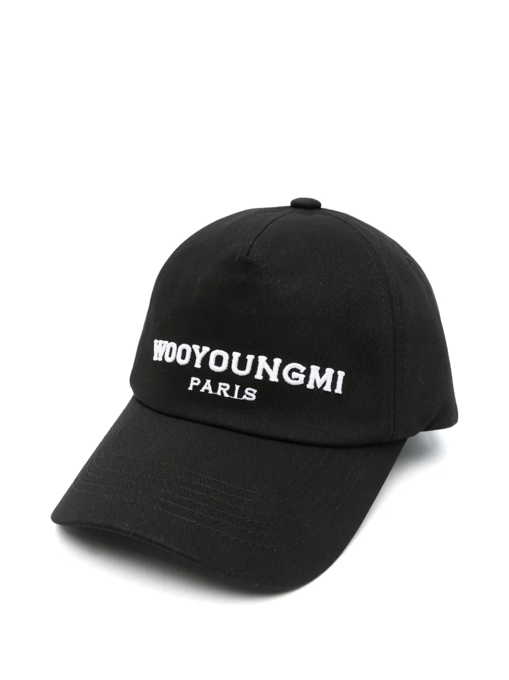 Wooyoungmi embroidered baseball cap | Black | Image 1