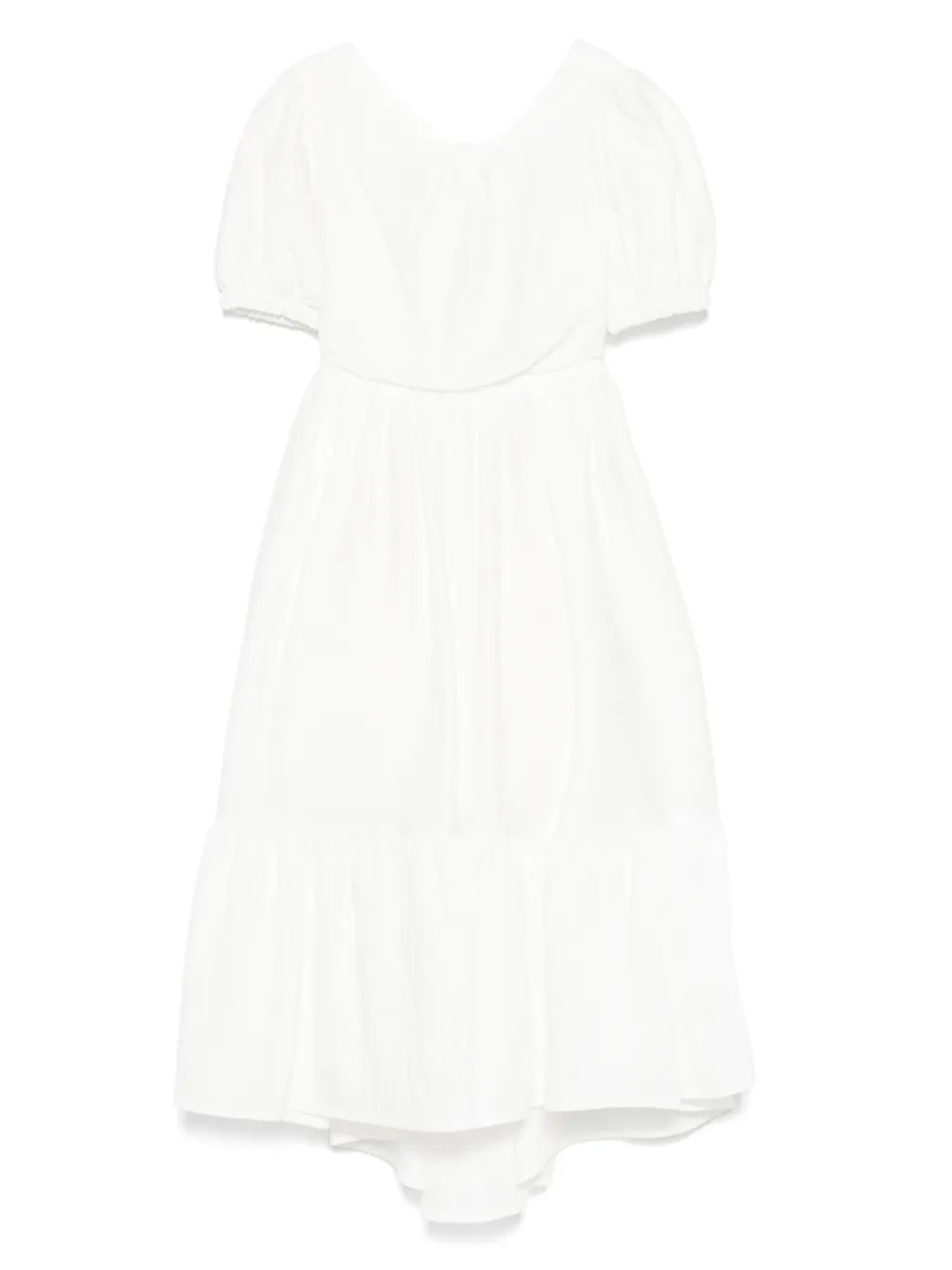 Miss Grant Kids ラッフル ワンピース - ホワイト Miss Grant Kids ラッフル ワンピース - ホワイト