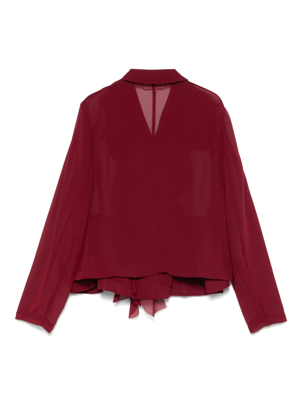 Comme Des Garçons Comme Des Garçons Blouse met ruches - Rood