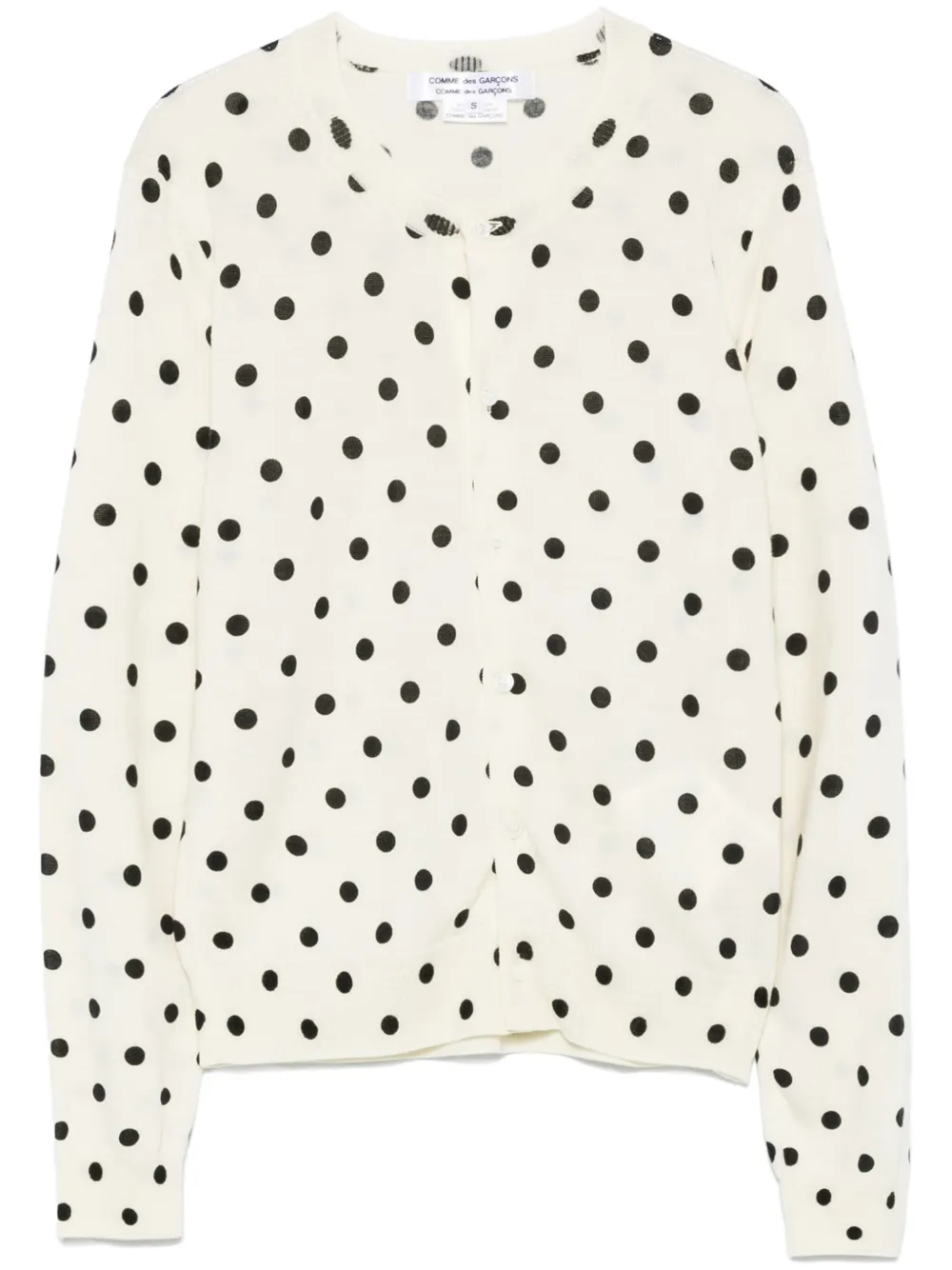 Comme Des Garçons Comme Des Garçons Vest met stippen Wit