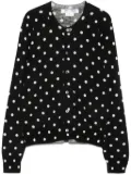 Comme Des Garçons Comme Des Garçons polka-dot cardigan - Black