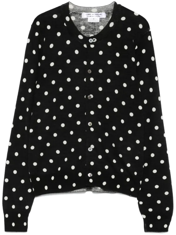 COMME des GARCONS BLACK ドット柄　カーディガン 28956131_58219478_600.jpg