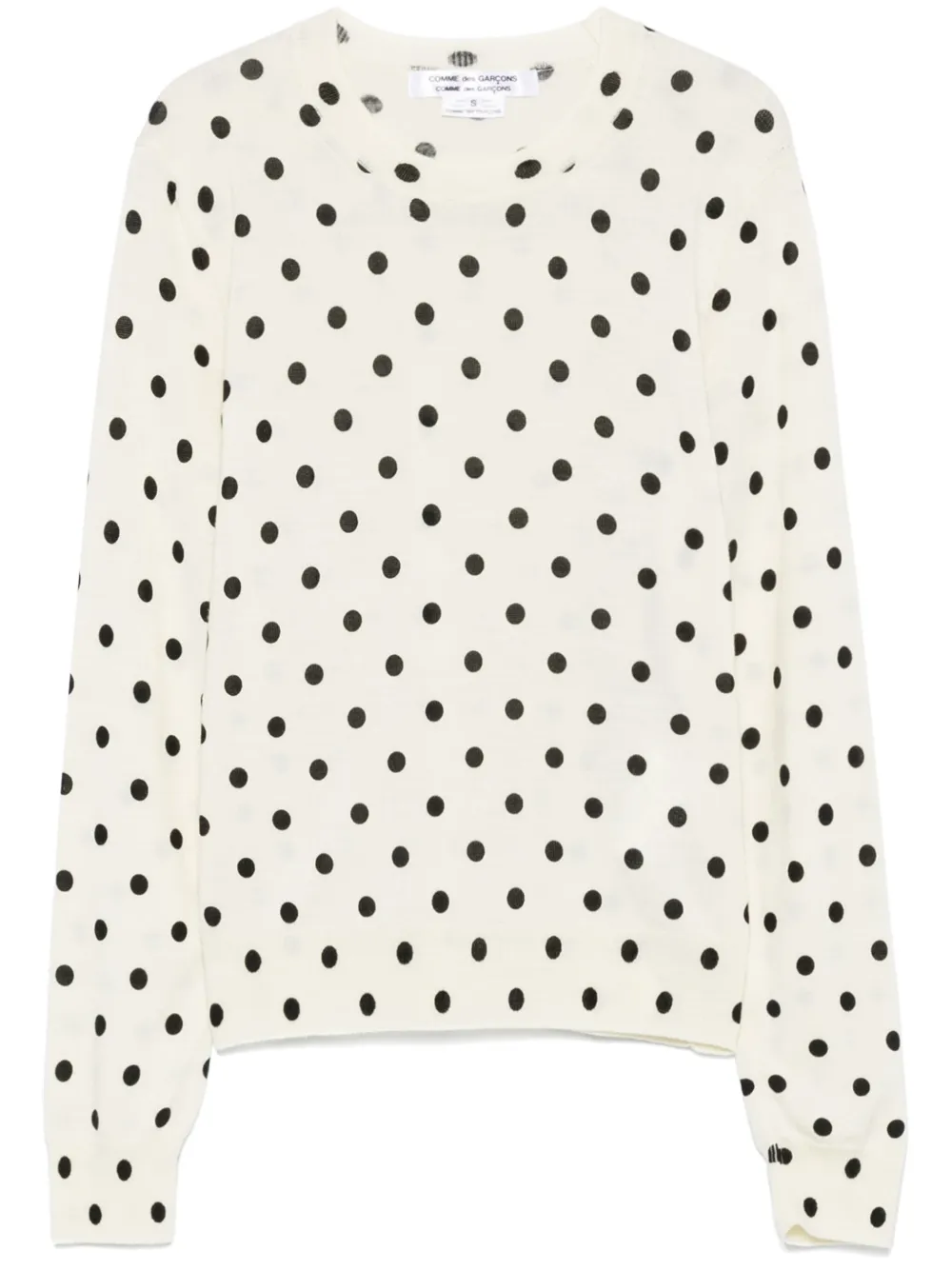 Comme Des Garçons Comme Des Garçons Trui met stippen Wit
