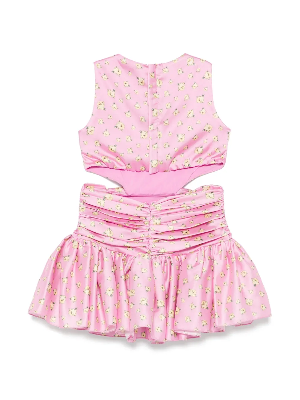 Miss Grant Kids Jurk met satijnen afwerking en uitgesneden details Roze