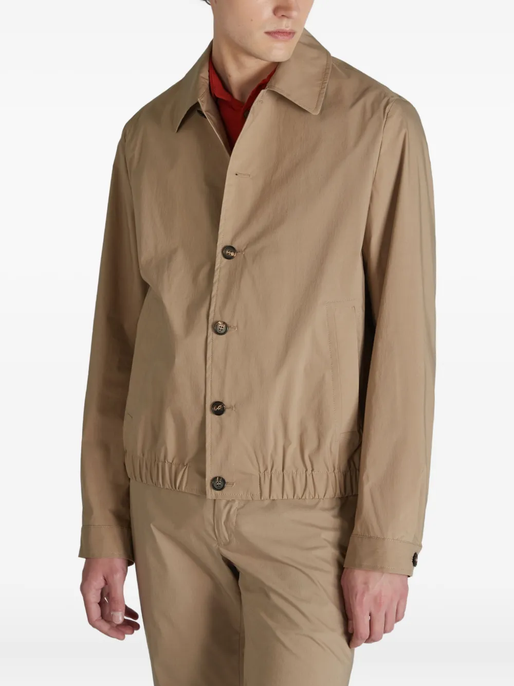 Incotex Lichtgewicht bomberjack Beige