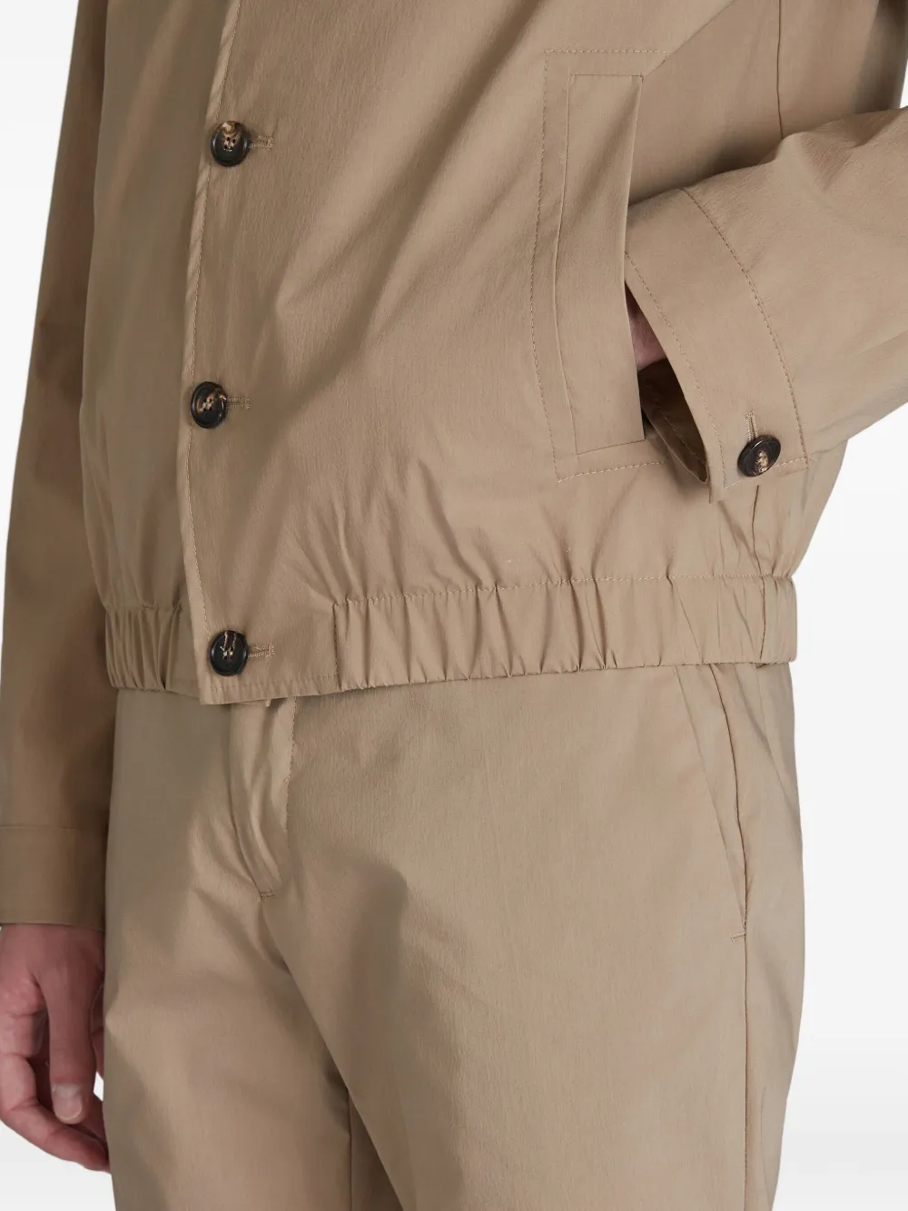 Incotex Lichtgewicht bomberjack Beige