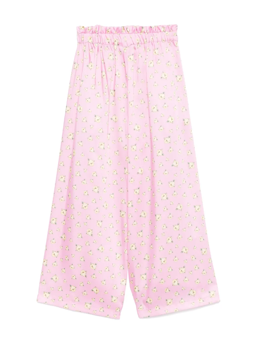 Miss Grant Kids Broek met bloemenprint - Roze