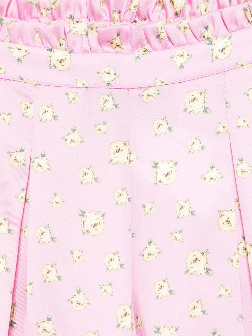 Miss Grant Kids Broek met bloemenprint Roze