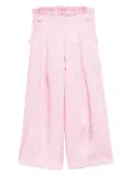 Miss Grant Kids floral-print trousers - Pink