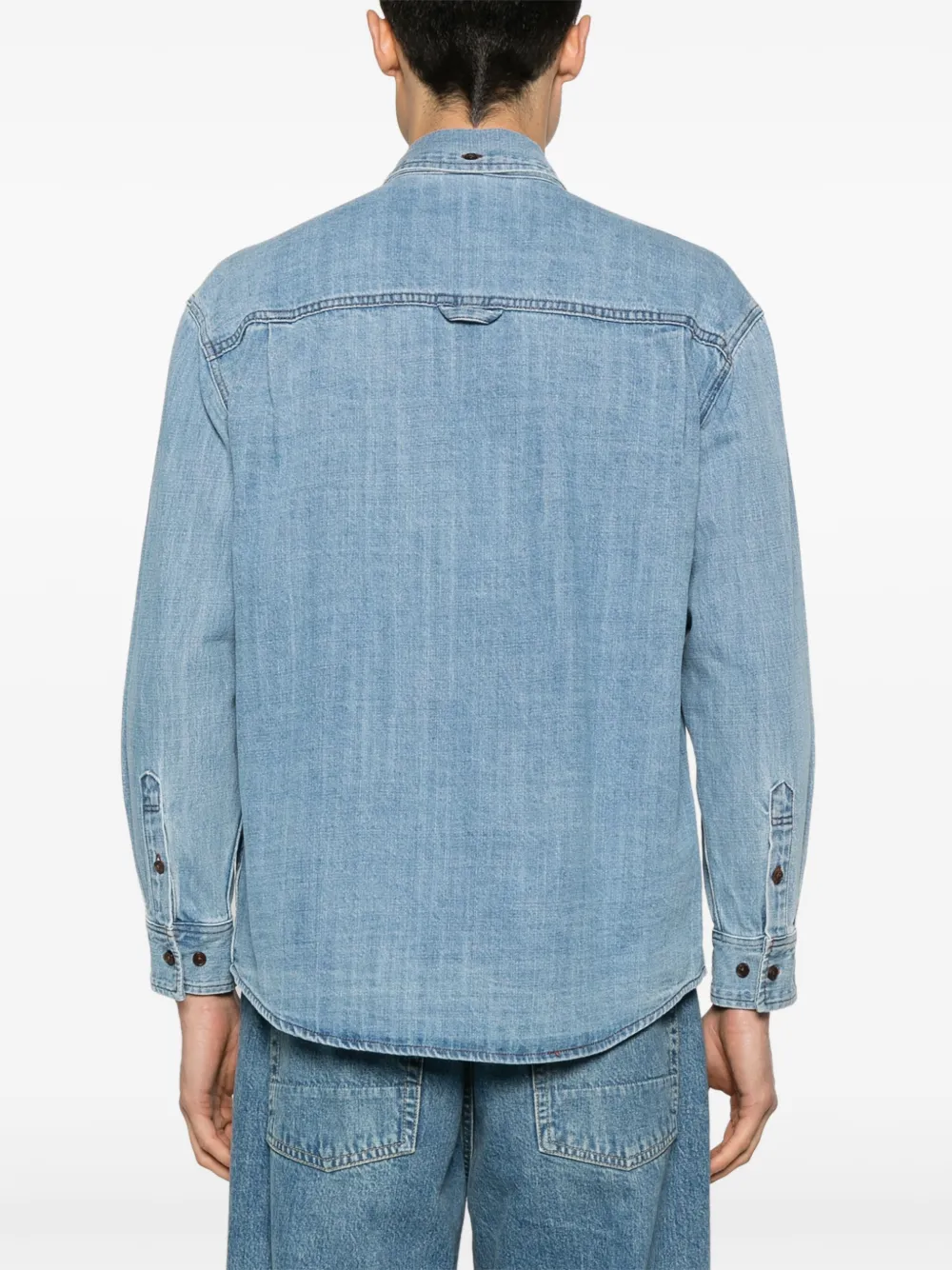 DUNST Denim shirt Blauw