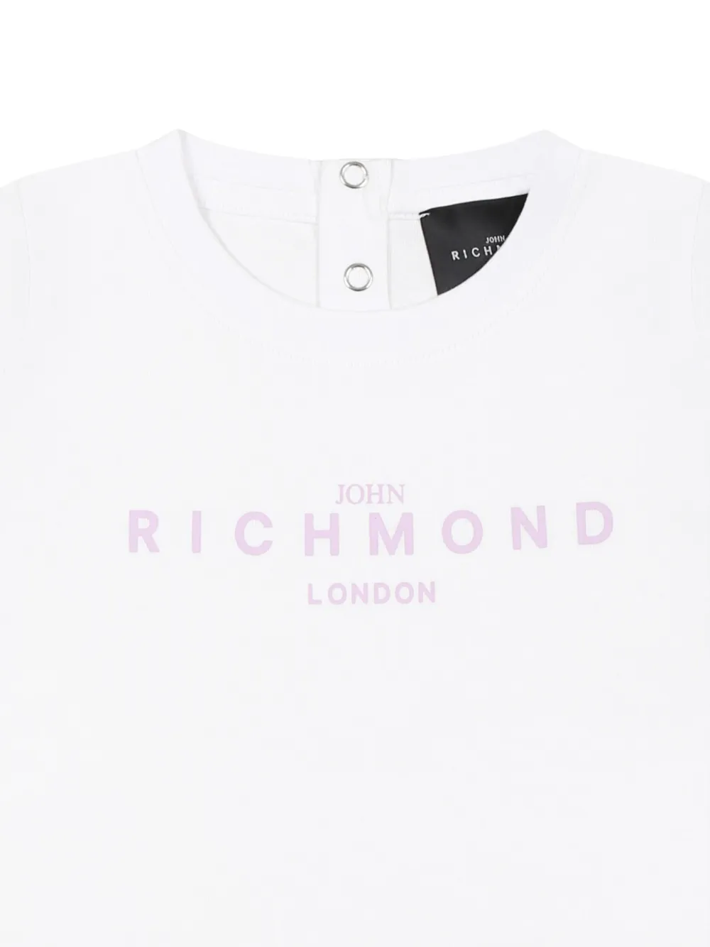John Richmond Junior Jurk met logoprint Wit