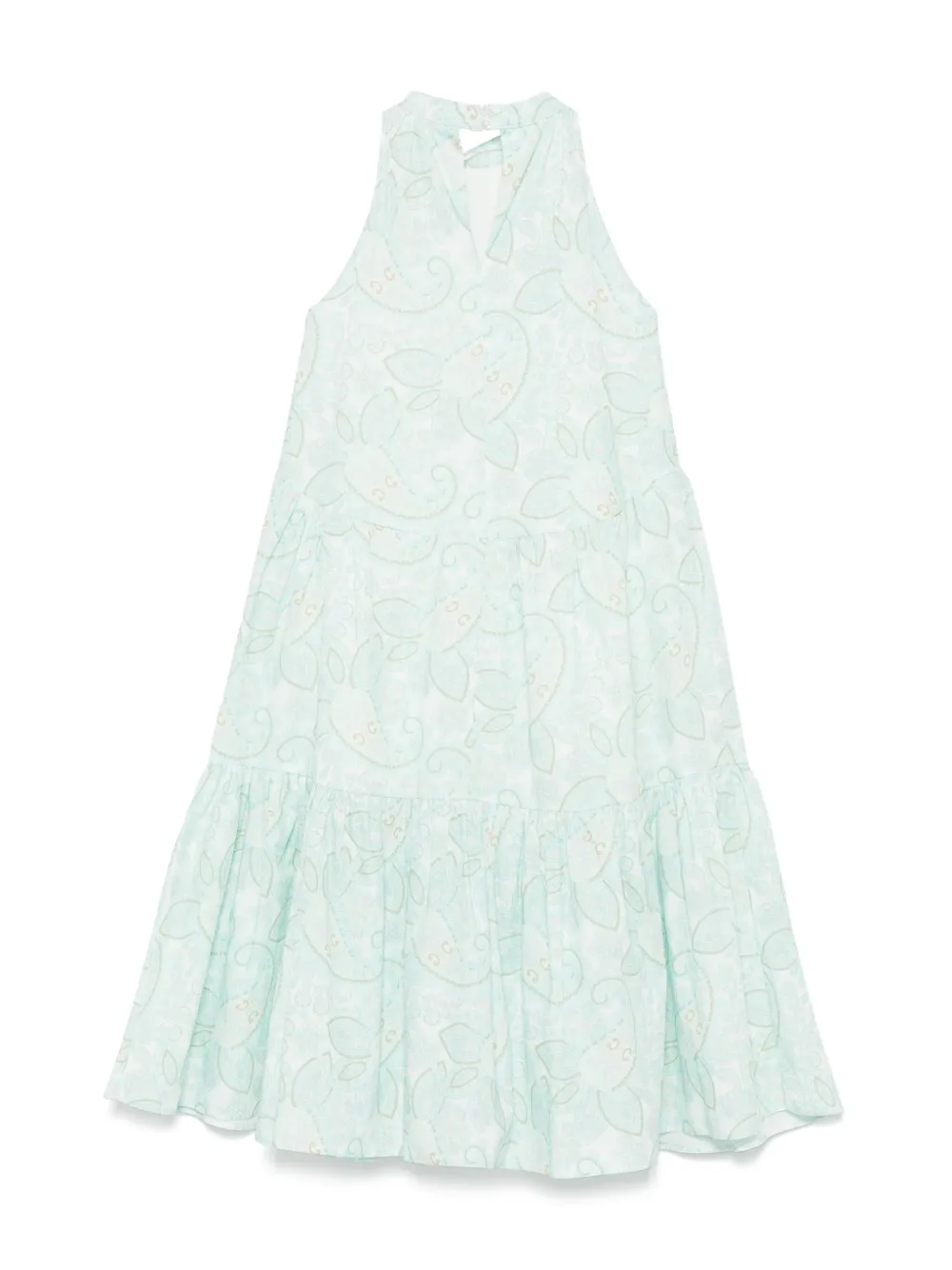 Miss Grant Kids Jurk met paisley-print - Groen