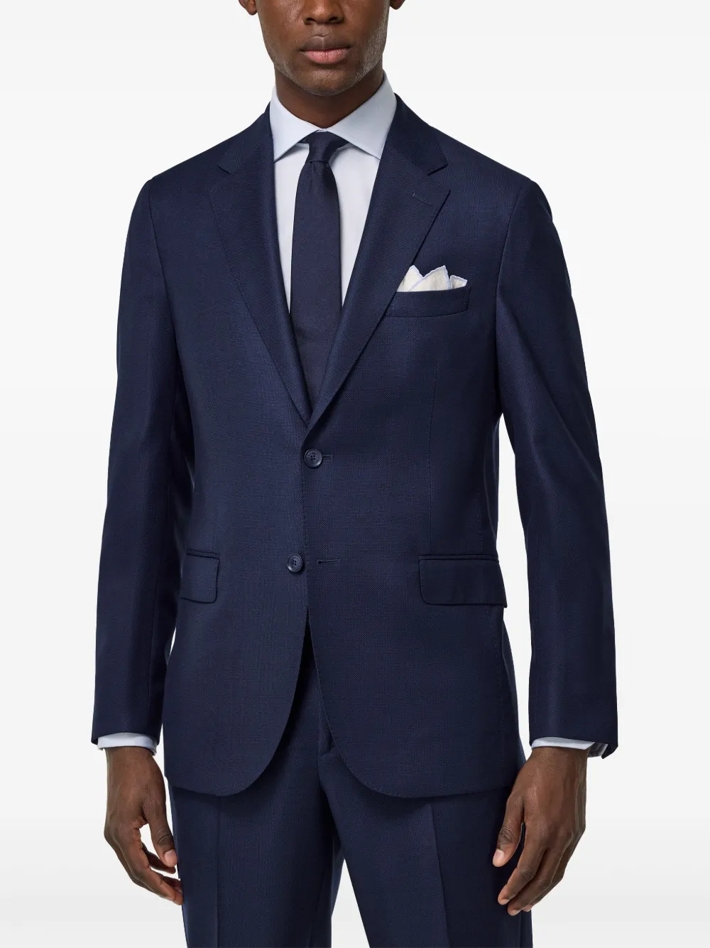Boggi Milano Jack van scheerwol Blauw