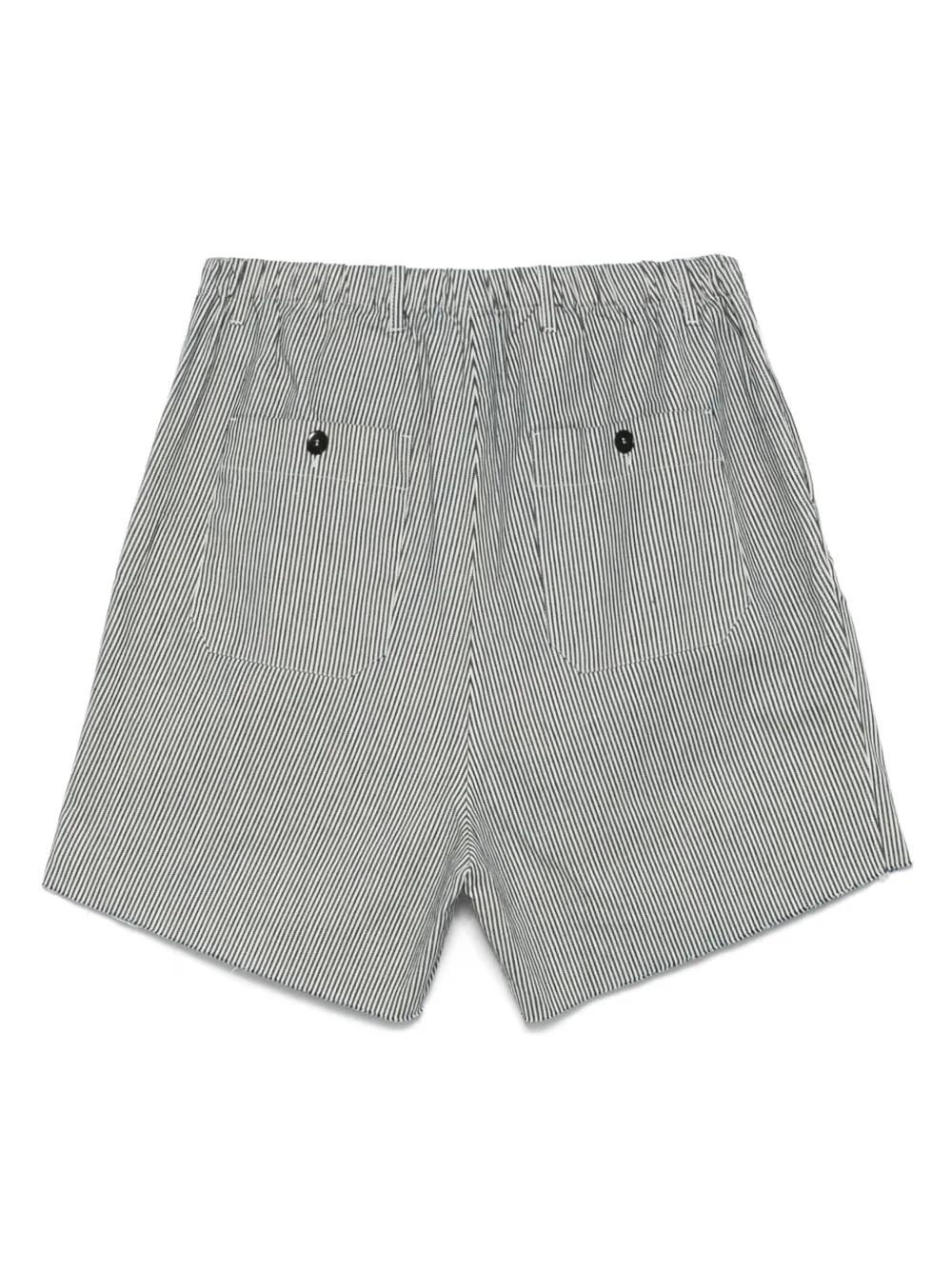 Random Identities Gestreepte shorts - Zwart